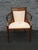 18th Century Neoclassical Dutch Marquetry Satinwood Inlays and Upholstered Armchair For Sale - Image 9 of 9
