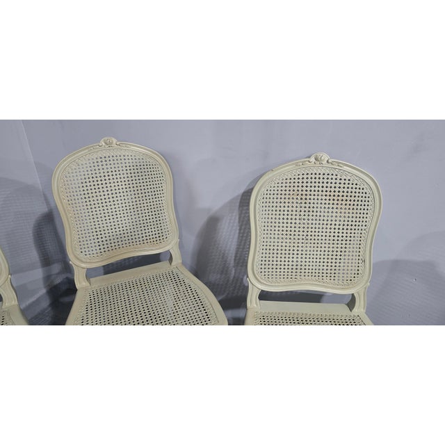 French Bergere Dining Chairs, 1910s, Set of 6 For Sale - Image 9 of 14