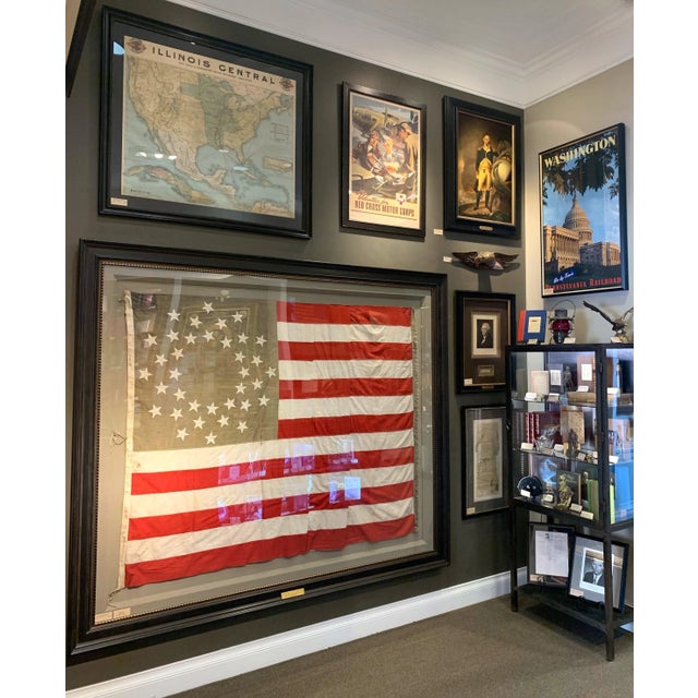 Modern Mid 20th Century "Washington/ Go by Train/ Pennsylvania Railroad" Vintage Travel Poster For Sale - Image 3 of 3