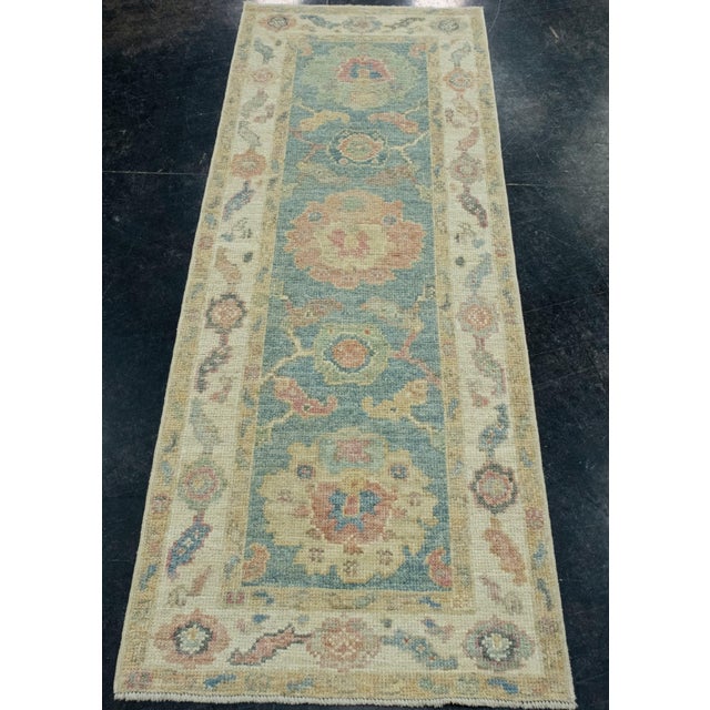 Turkish Oushak Runner Rug 2'3" x 5'11" #17529 Explore a curated collection of hallway runners, wool rugs, and handmade...