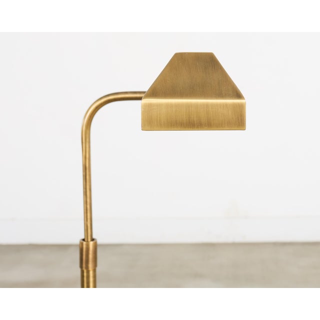 Late 20th Century Casella Style Bronzed Swing Arm Pharmacy Floor Lamp For Sale - Image 12 of 17
