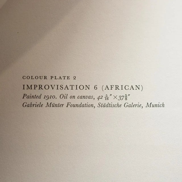 1960s 1960 After Wassily Kandinsky "Improvisation 6 (African)", Vintage First Edition Full-Color Print For Sale - Image 5 of 8