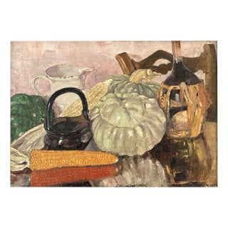 Piero Poraccia, Epis de maïs, 1924, Oil on Canvas, Framed For Sale