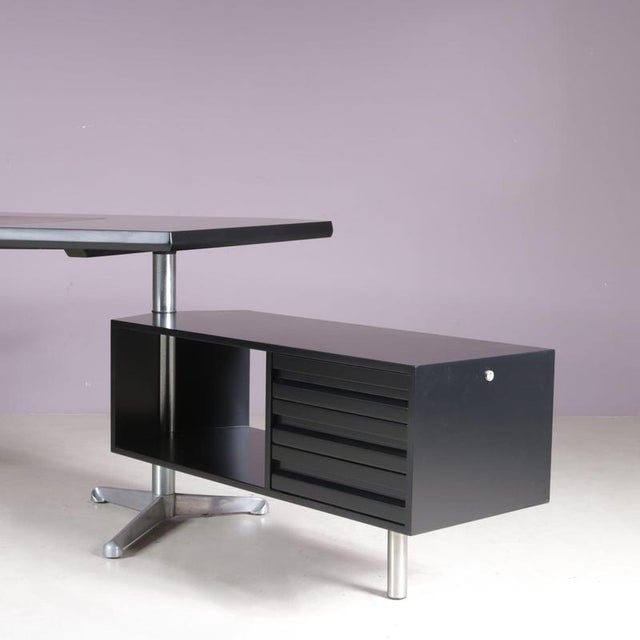 Wood Desk by Osvaldo Borsani for Tecno Milan, Italy, 1950s For Sale - Image 7 of 15
