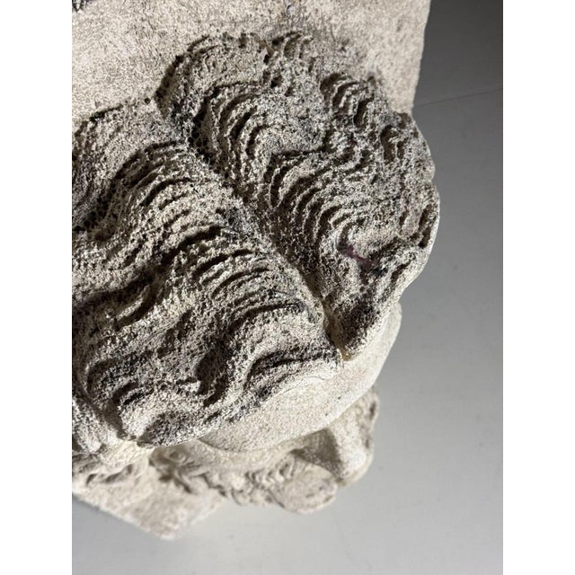 Vintage Cast Stone Asclepius For Sale - Image 3 of 18