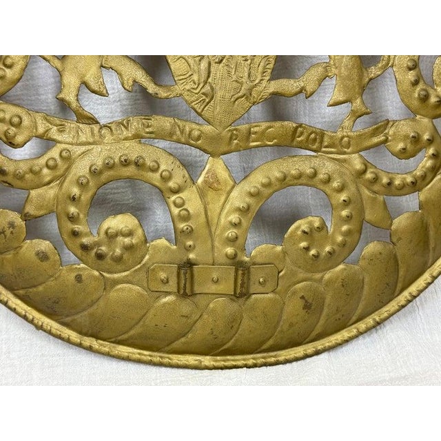 Pair of Large Shield Form Wall Sconce Bases For Sale - Image 9 of 12