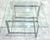 Metal Vintage Modern Chrome and Glass Coffee Table For Sale - Image 7 of 8