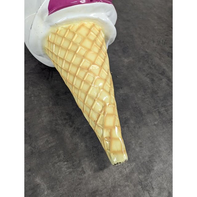 Large Advertising Ice Cream Cone in Resin For Sale - Image 3 of 8