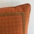Feather Down Rust Orange Pillow With Trim Detail For Sale - Image 6 of 7