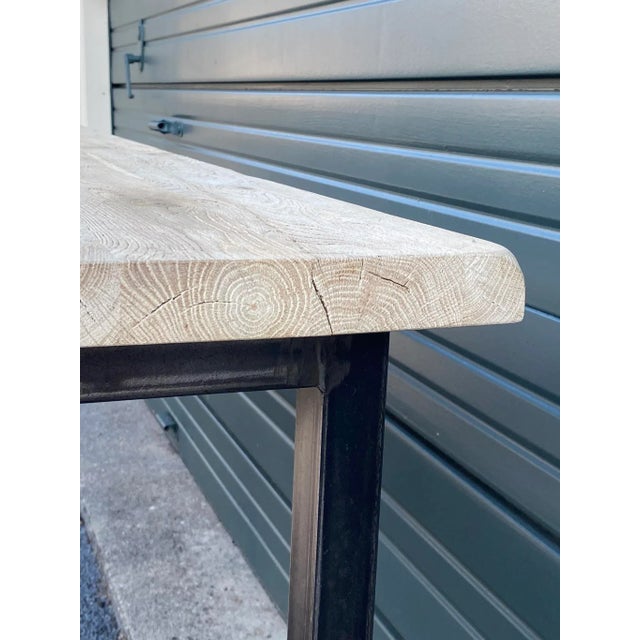 Timothy Oulton Old Wood & Metal Console For Sale - Image 10 of 12