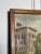 Vintage Structured Impressionistic Stone Bridge Still Life Framed Original Oil Painting, Green, Brown, Cream For Sale - Image 9 of 12