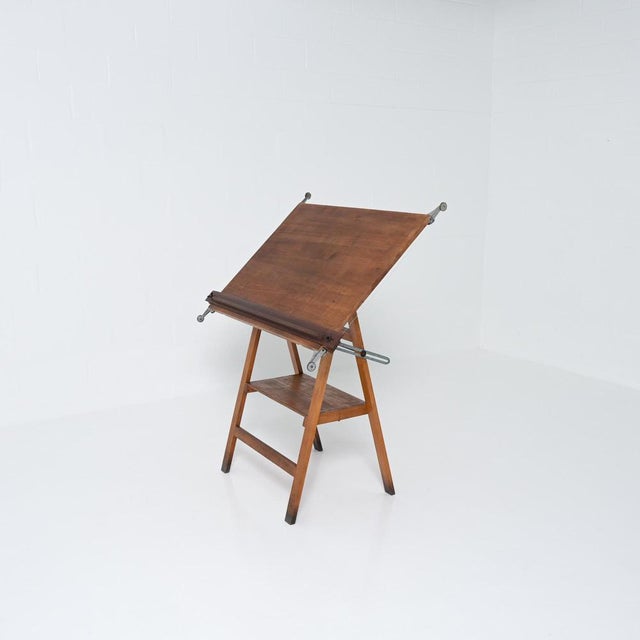 1950s Vintage Industrial Drafting Table, 1950s For Sale - Image 5 of 18