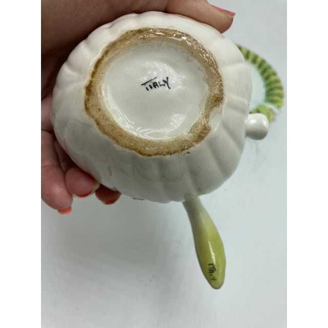 Ceramic Italian Ceramic Sauce Tureen For Sale - Image 7 of 13