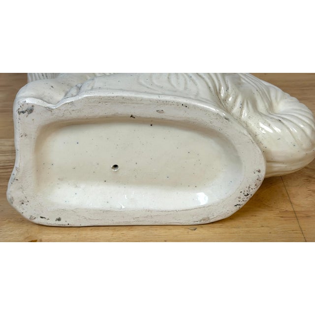 Large 19th C. English Staffordshire Pottery Spaniels, Great Scale & Expressions For Sale In West Palm - Image 6 of 18