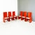 Kazuki Chairs in Red Lacquered Wood attributed to Kazuhide Takahama for Simon Gavina, 1969, Set of 6 For Sale - Image 3 of 18