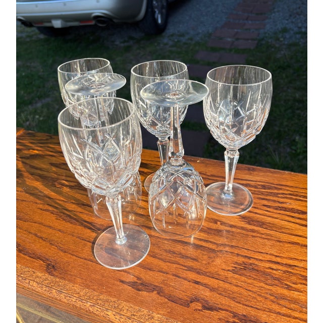 American 1990s Lady Anne Water Goblets - Set of 6 For Sale - Image 3 of 5