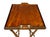Brown Antique Colonial Inspired Butlers Tray in Walnut on Stand, 1880 For Sale - Image 8 of 10