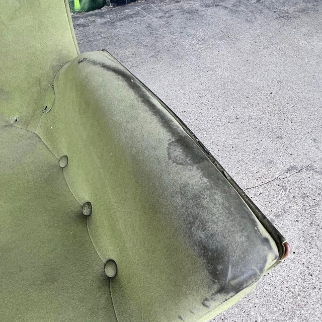 Wood Karpen of California Wing Back Lounge Chair – For Reupholstery For Sale - Image 7 of 11