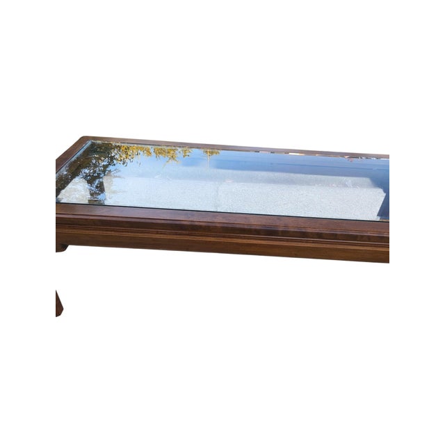 Ethan Allen Vintage Canova Collection Coffee Table Campaign Style Solid Cherry For Sale - Image 14 of 16