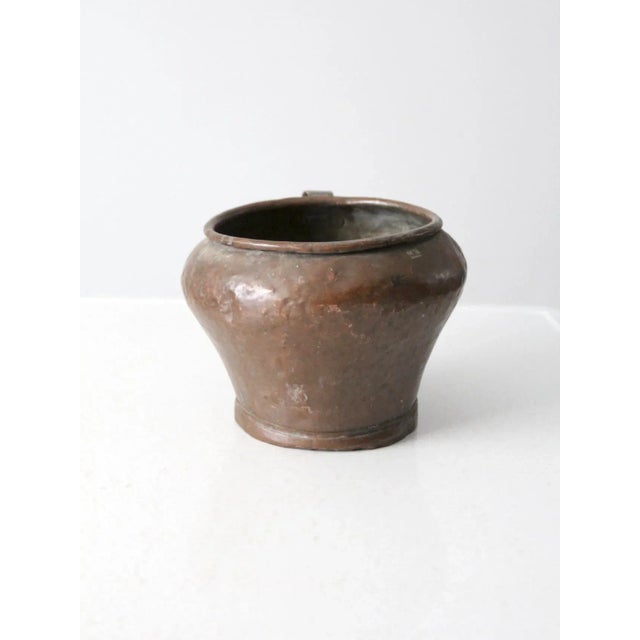 Metal Antique Copper Jug Pot For Sale - Image 7 of 13