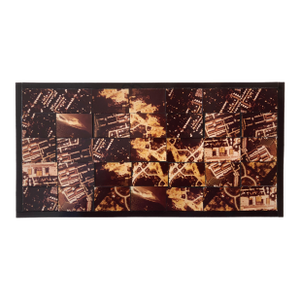 Vera SimonsSt Louis MO Photo Mosaic Collage Aerial Photograph, Female Aviator Feminist Art, 1981