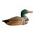 Early 20th Century Folk Art Hand Carved Wooden Mallard Duck Decoy For Sale