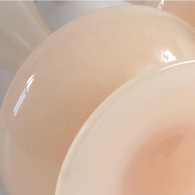 Glass Pink Opaline Glass Vases from Nason, 1960s, Set of 2 For Sale - Image 7 of 10