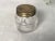Antique Glass Inkwell Bottle With Brass Hinged Lid For Sale - Image 4 of 13