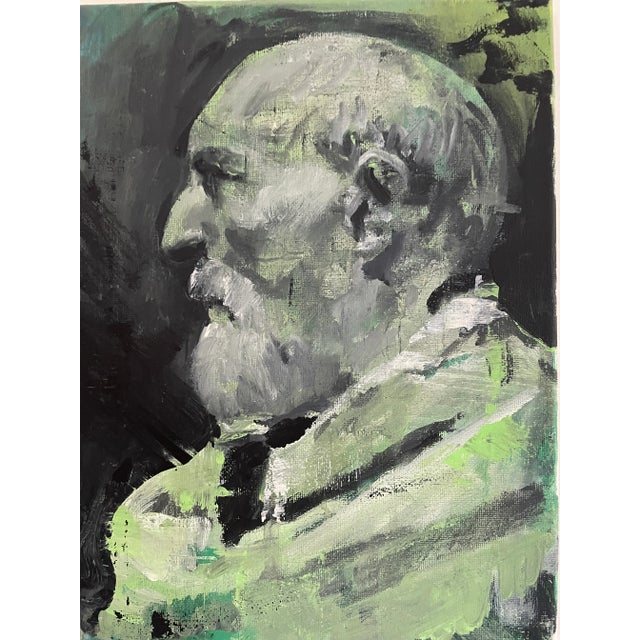 “The Philosopher of Now” Acrylic Painting by Joseph Christy For Sale - Image 4 of 4