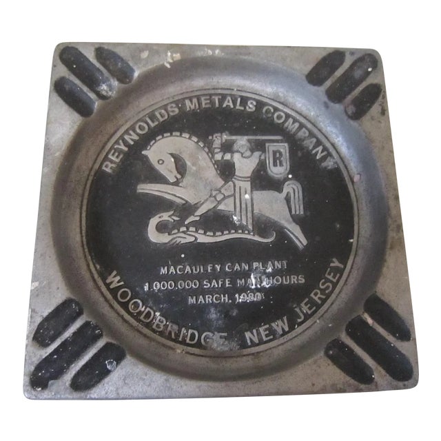 Vintage Reynolds Aluminum Ashtray For Sale