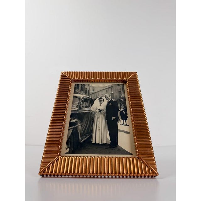 Mid-Century Modern Italian Embossed Copper Tabletop Picture Frame, 1930s For Sale - Image 11 of 18