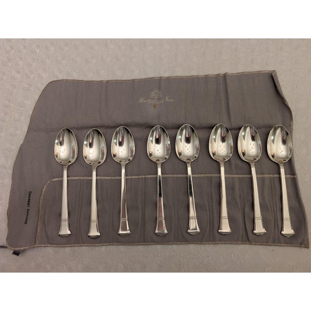 Tiffany "Windham" Sterling Silver Dessert Spoons, 8 Pieces For Sale - Image 10 of 10
