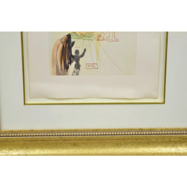 Vintage Salvador Dali Divine Comedy the Triumph of Christ and the Virgin Framed For Sale In Philadelphia - Image 6 of 11