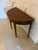 Brown Antique Georgian Mahogany Demi Lune Console Table and Fold Over Card Games Table, 1800 For Sale - Image 8 of 11