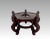 Vintage Chinese Red Brown Rosewood Glossy Planter, Vase Display Stand / Pedestal 10.5" For Sale - Image 4 of 8