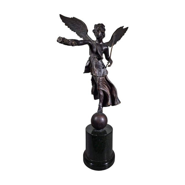 Bronze Sculpture Winged Victory of the Grand Tour Era, 1860s For Sale - Image 15 of 16