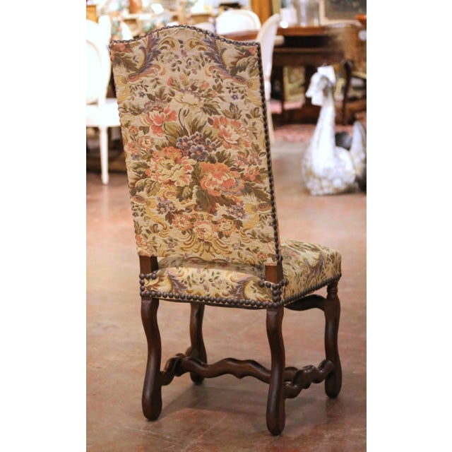 Set of 10 Early 20th Century French Louis XIV Upholstered Oak Dining Chairs For Sale - Image 11 of 12