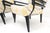 Pair of Mid-Century Modern Black Lacquer Abstract Fabric Lounge Chairs AS IS For Sale - Image 14 of 14