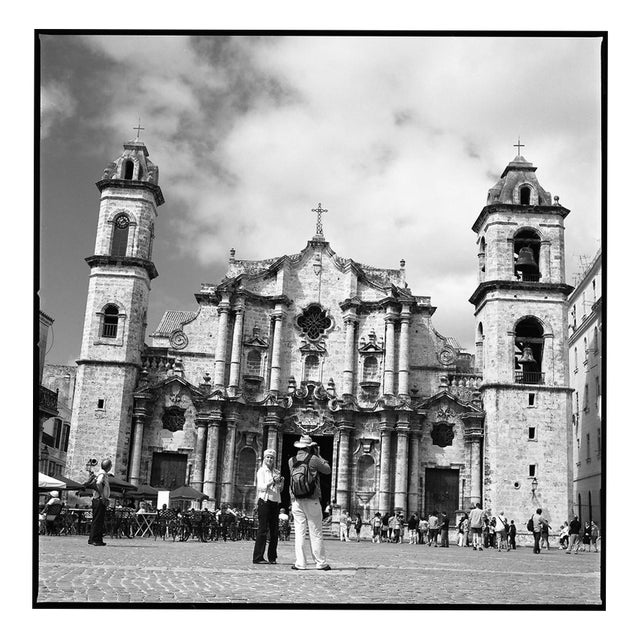 Paul Cooklin, Tourists, Cathedral, Havana, Cuba, Edition of 50 For Sale