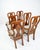 This elegant set of six vintage dining chairs brings timeless sophistication and classic French Provincial (Louis XV...