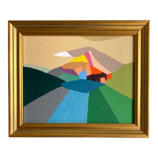 "Tulip Mountain #3" 2026 Framed Painting by Jessalin Beutler For Sale