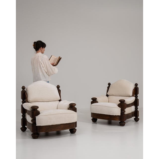 Brutalist 1970s Pair Of Brutalist Armchairs For Sale - Image 3 of 13