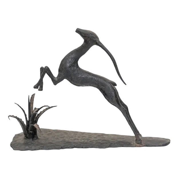 Art Deco Bronze Gazelle, France, 1930s For Sale
