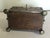 Late Victorian English Oak Silver Plated or Nickel-Plated Double Tea Caddy C. 1880-1900 For Sale - Image 6 of 9
