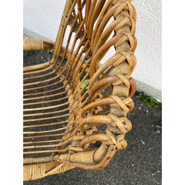 Rattan Armchair in Rattan For Sale - Image 18 of 18