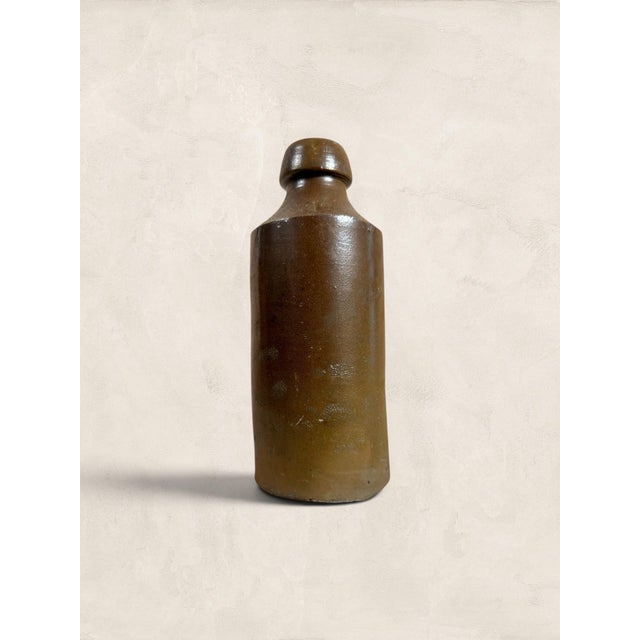 Antique English Victorian R. White's Salt-Glazed Stoneware Soda Bottle For Sale - Image 4 of 6