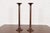 A beautiful pair of Arts & Crafts period sterling silver on bronze tall candlesticks By Silver Crest (the mark of Smith...