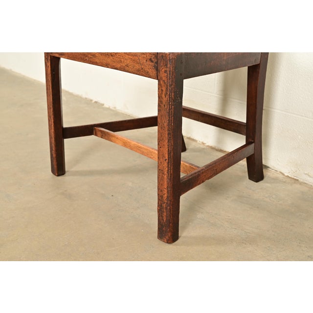 18th Century Antique Thomas Chippendale Period Carved Mahogany Side Chair or Dining Chair For Sale - Image 9 of 12