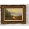 Country Lane to Farmhouse & Birds in English Countryside by 20th Century Artist Christopher Osborne. Art measures 12 x 8...