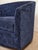 Mid 20th Century Blue Chenille Swivel Chair For Sale In Los Angeles - Image 6 of 9